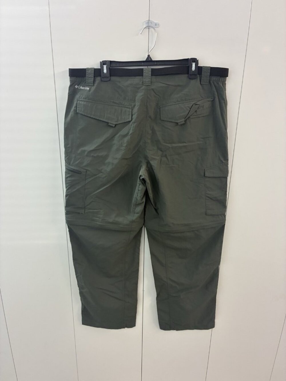Columbia PFG Omni-Shade Men's 40x30 Outdoor Hiking Convertible Cargo Pants Belt